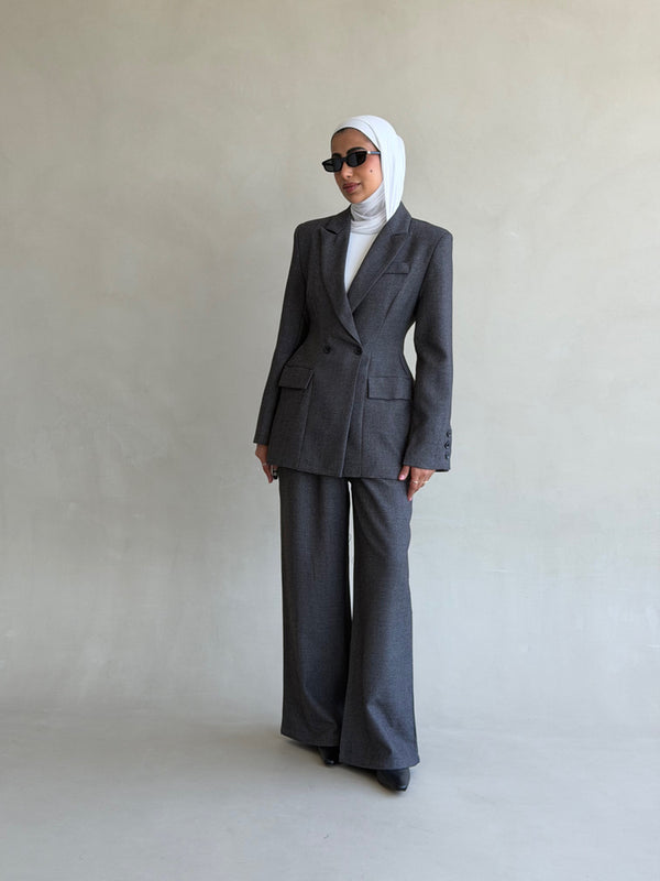 Wool-blend Waisted Set 2PC