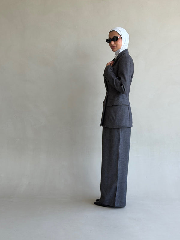 Wool-blend Waisted Set 2PC