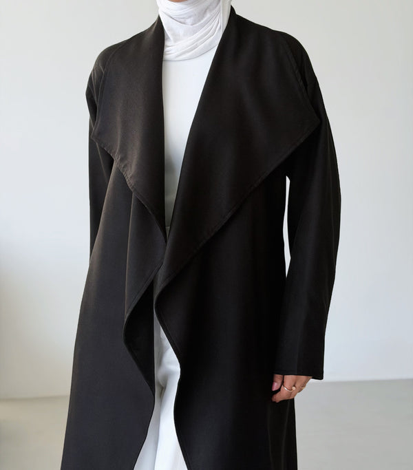 Drape Lapel Trenchcoat w/ belt