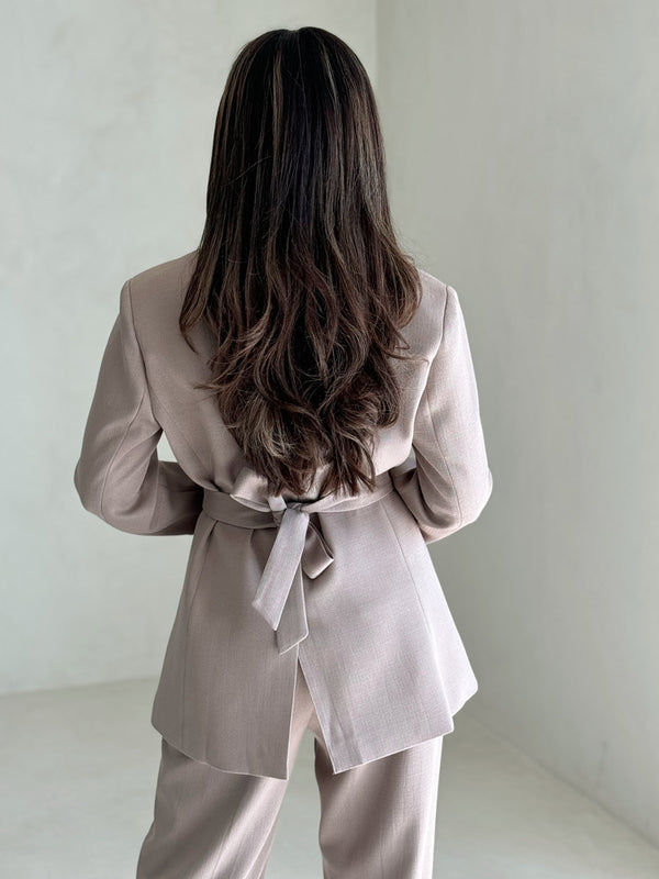 Belted Elegant Women's 2PC Set