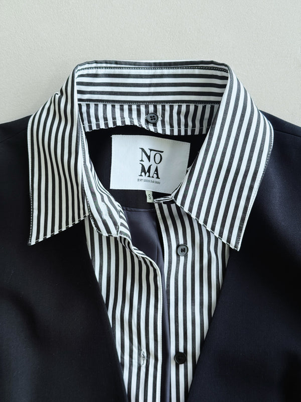 Striped Collared Suit