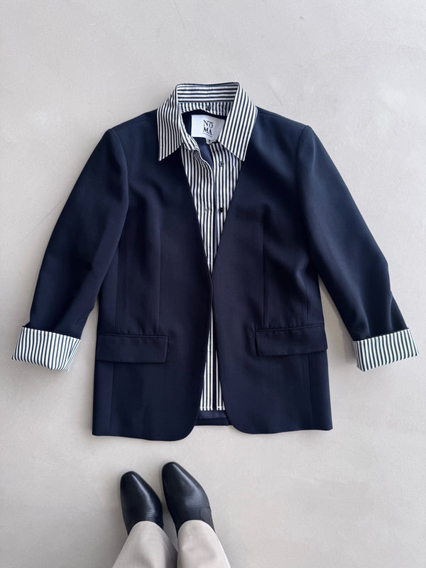 Striped Collared Suit