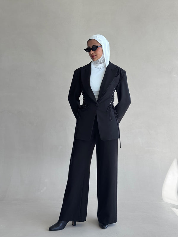 Side Drawstring Blazer