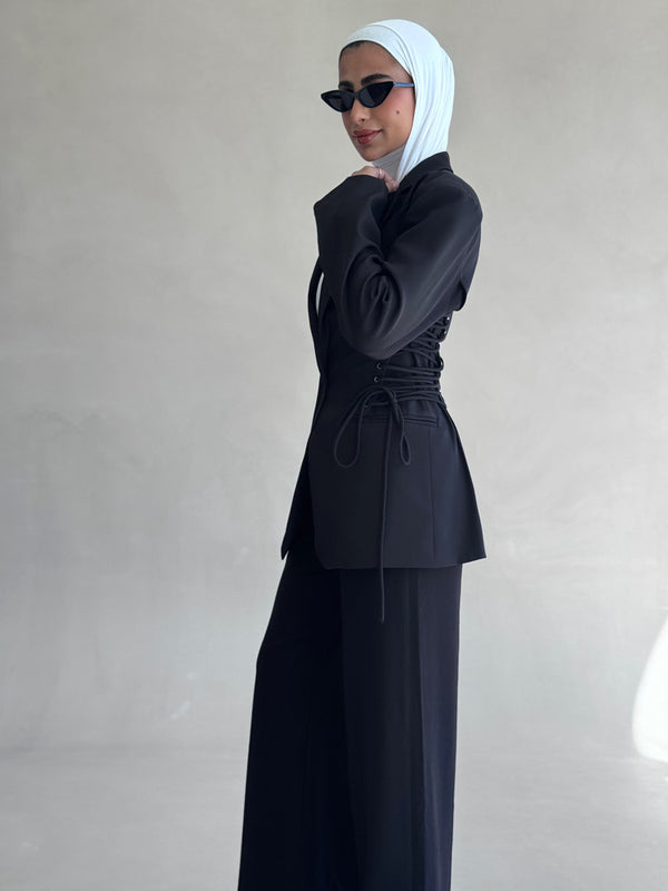 Side Drawstring Blazer