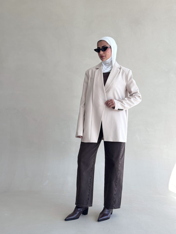 Irregular Open Blazer