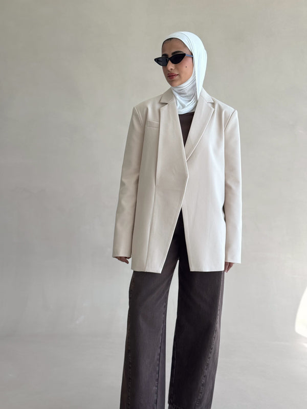 Irregular Open Blazer