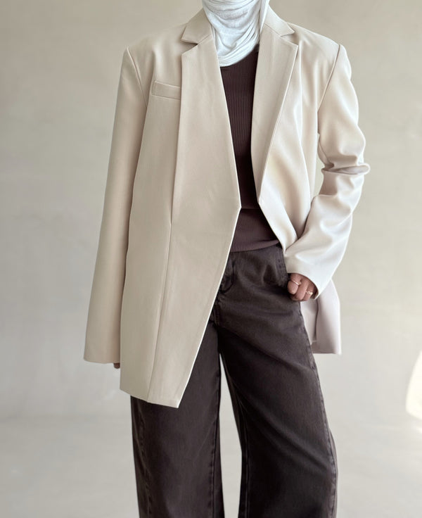 Irregular Open Blazer