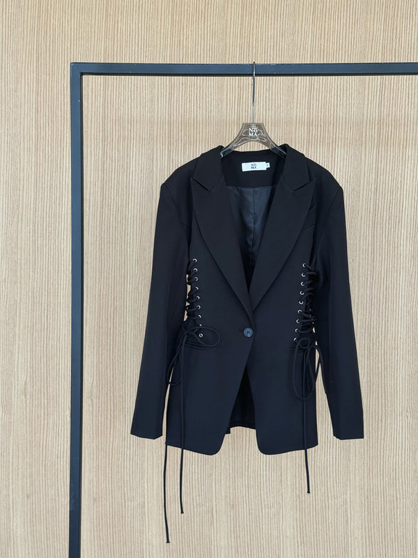 Side Drawstring Blazer
