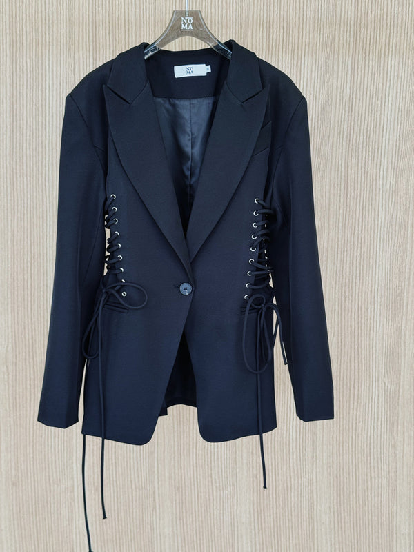 Side Drawstring Blazer