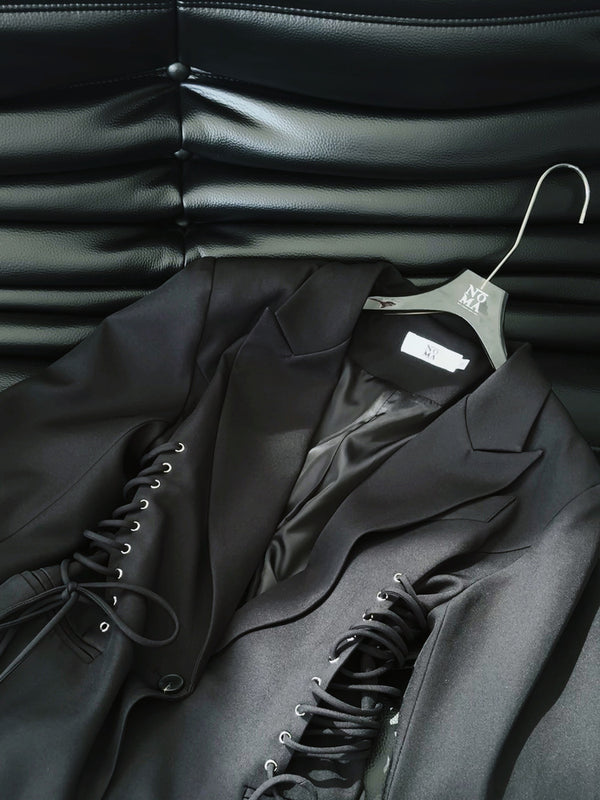 Side Drawstring Blazer