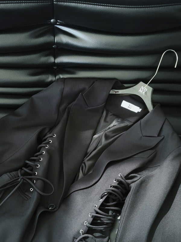 Side Drawstring Blazer