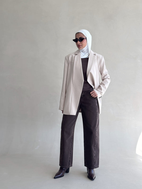 Irregular Open Blazer