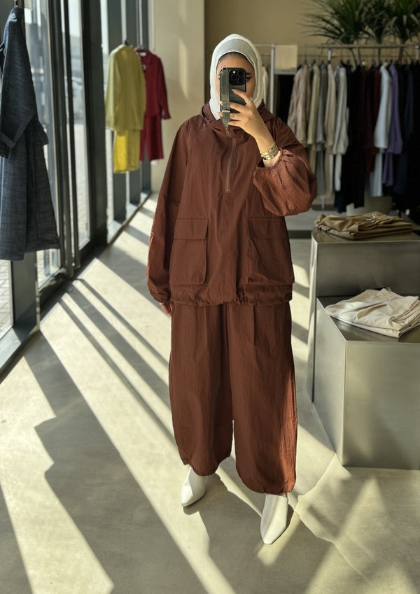 Hooded Jacket tracksuit set