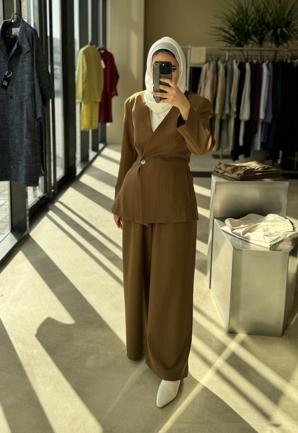 Office Lady One Button 2PC Set