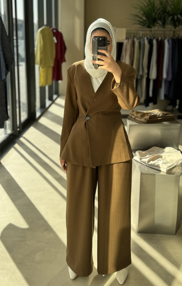Office Lady One Button 2PC Set