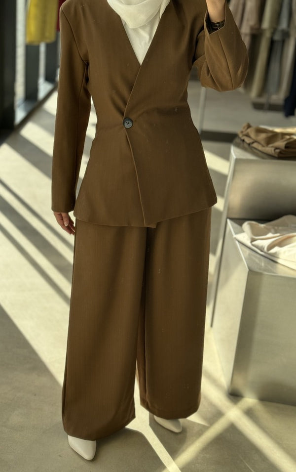 Office Lady One Button 2PC Set