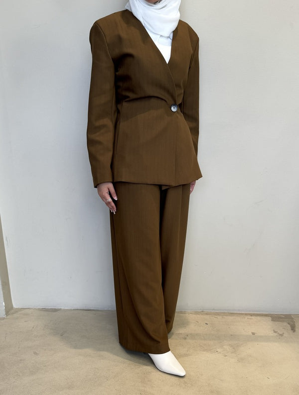 Office Lady One Button 2PC Set