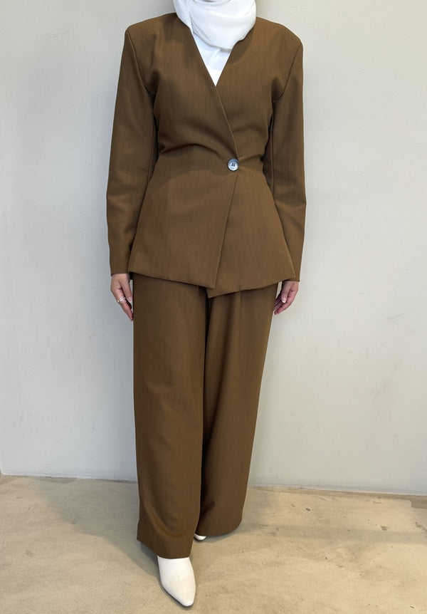 Office Lady One Button 2PC Set