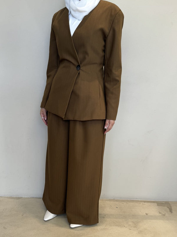 Office Lady One Button 2PC Set