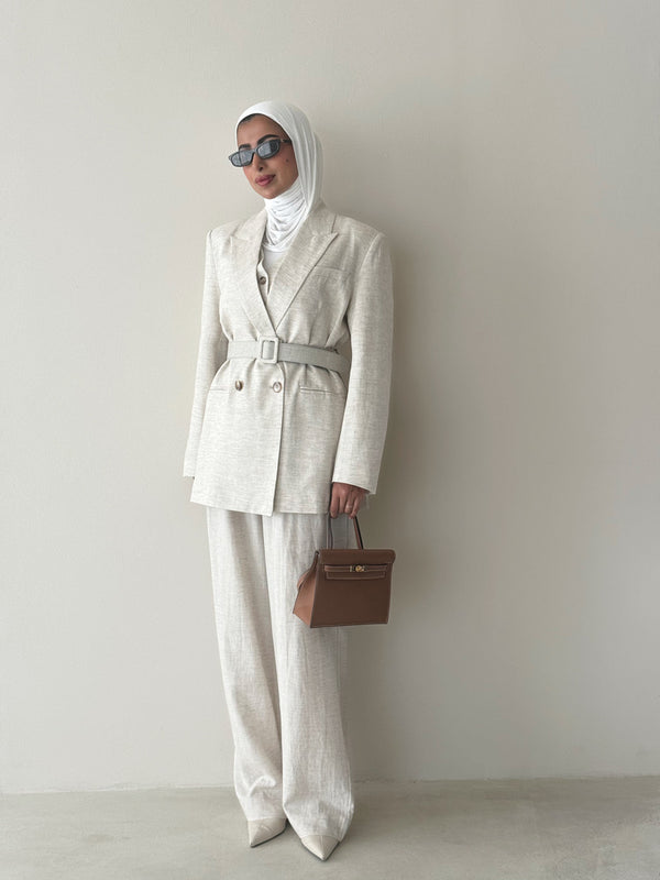 Linen 3PC Set w/ Belt