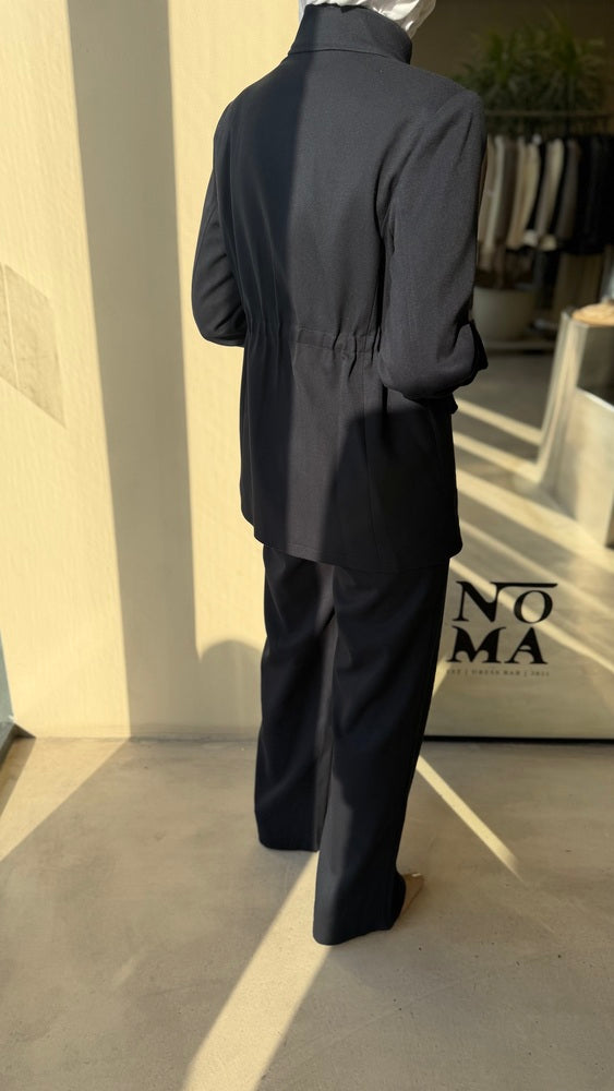 Chest-Pocket Jacket Pants Set