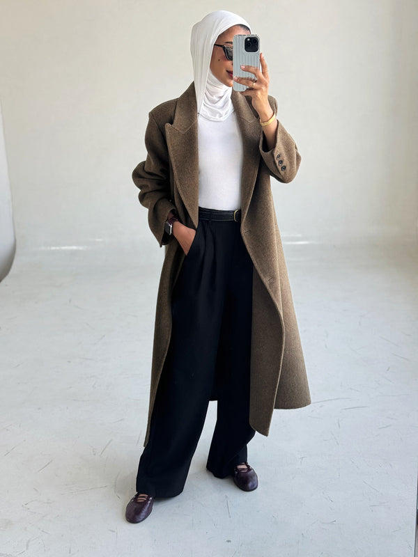 Temperament Wool Coats For Womenالسترات الخارجية / المعاطف