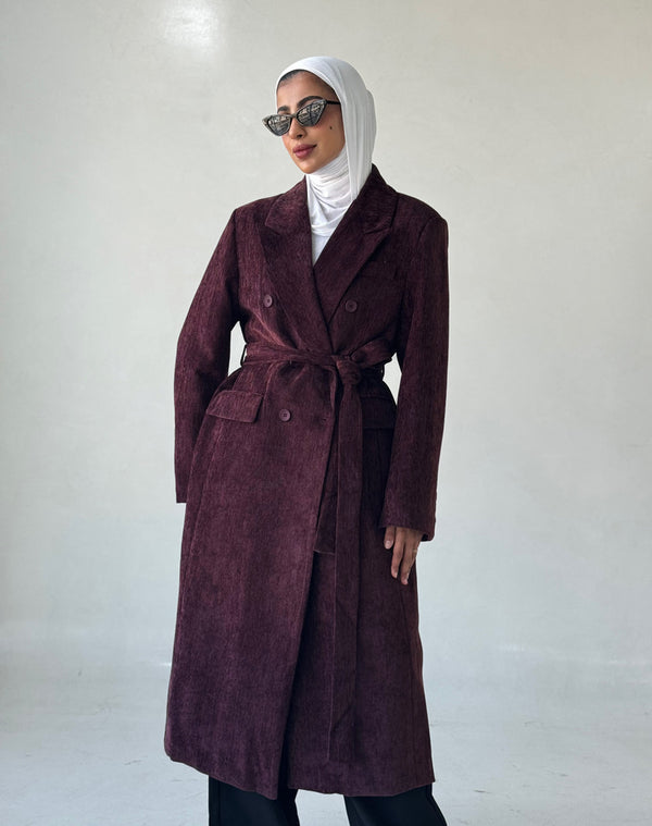 Elegant Wool Coats For Women Notchedالسترات الخارجية / المعاطف