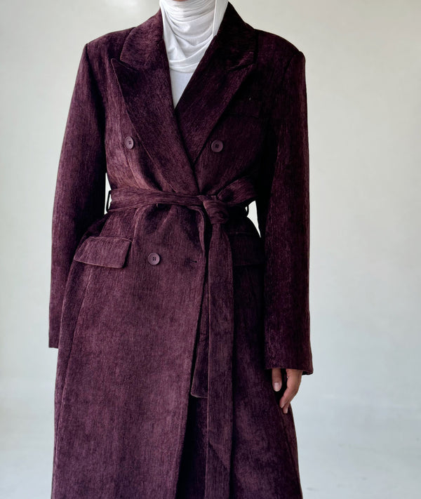 Elegant Wool Coats For Women Notchedالسترات الخارجية / المعاطف