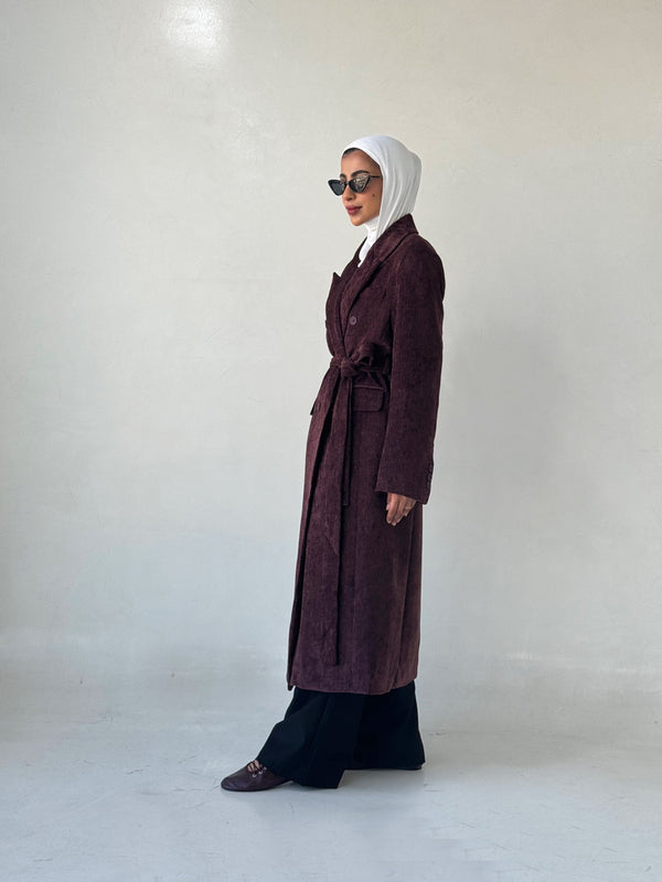 Elegant Wool Coats For Women Notchedالسترات الخارجية / المعاطف