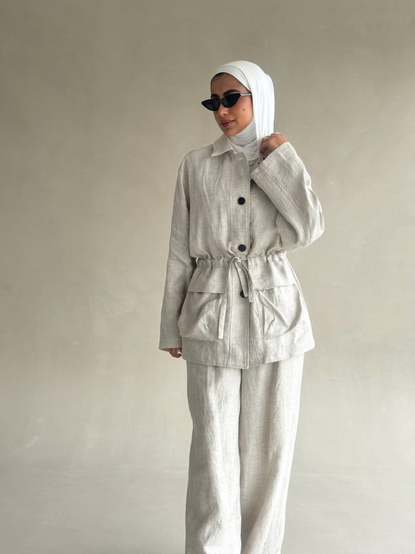 Retro long-sleeved Co-ord Set