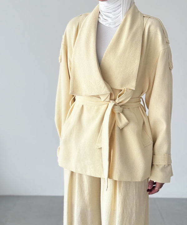 Mid Collar Top w/ Pants Set