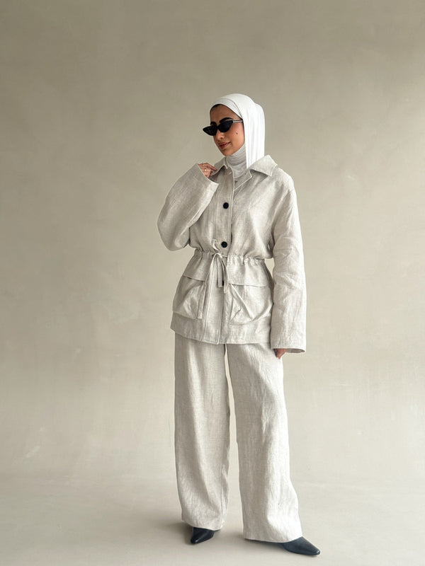 Retro long-sleeved Co-ord Set