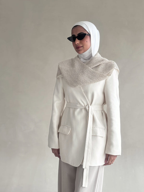 Crochet Scarf Blazer