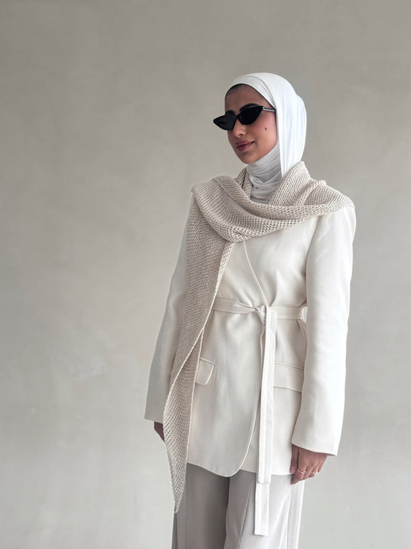 Crochet Scarf Blazer