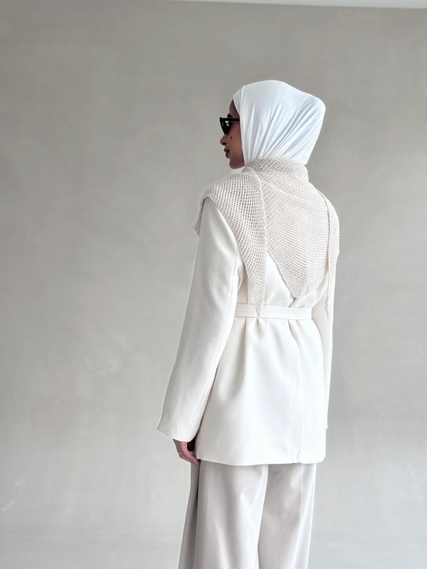 Crochet Scarf Blazer