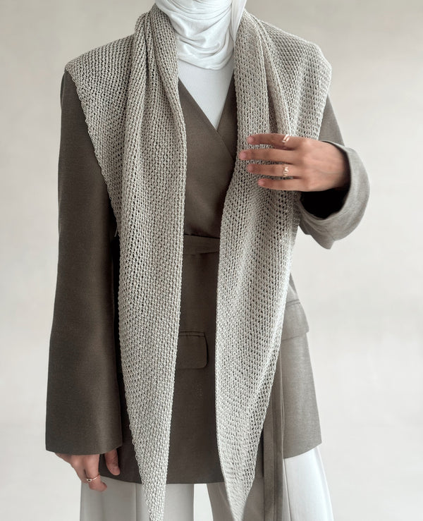 Crochet Scarf Blazer