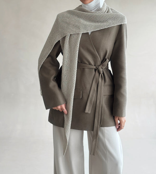 Crochet Scarf Blazer