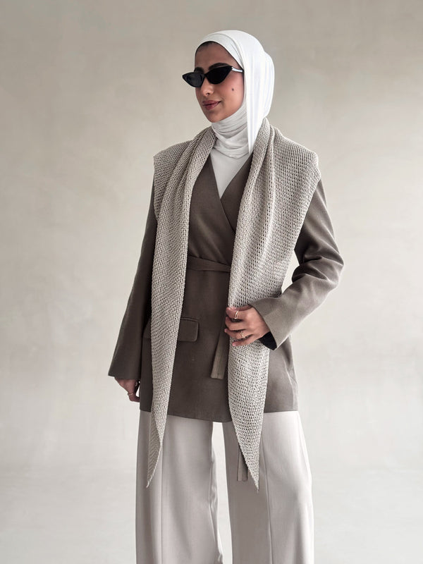 Crochet Scarf Blazer