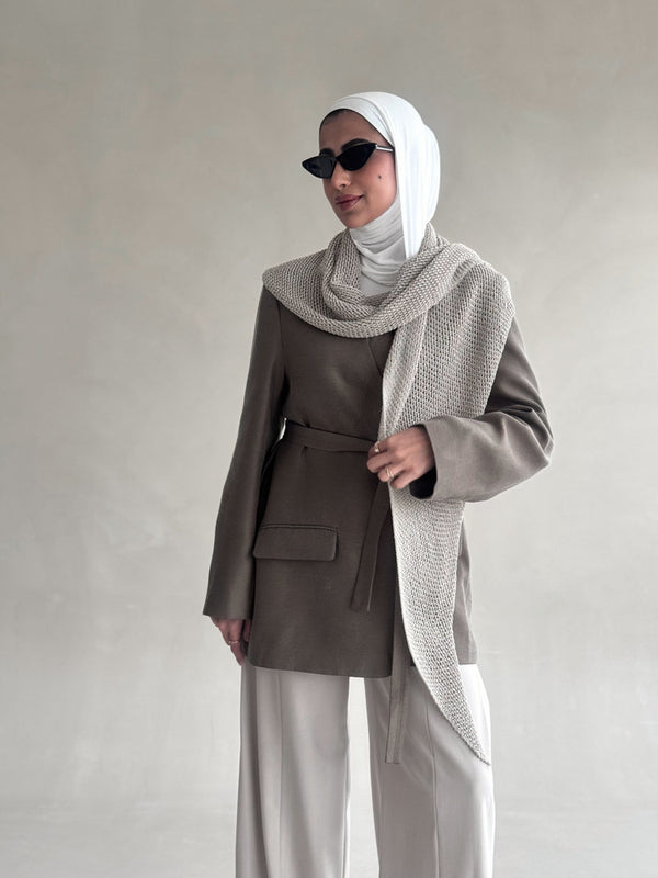 Crochet Scarf Blazer