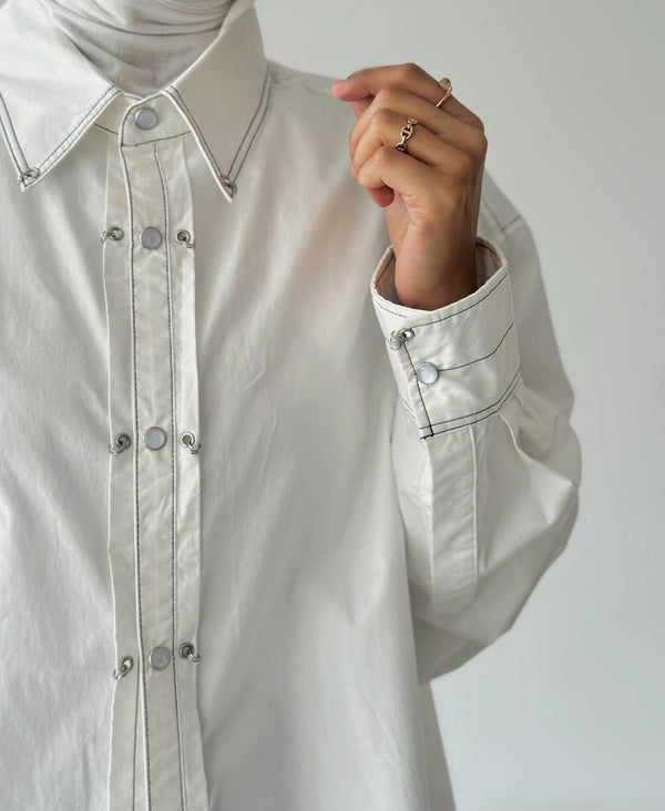 Oversized long sleeve shirt