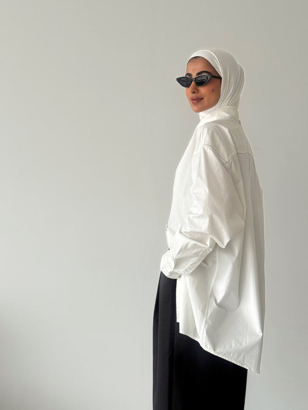 Oversized long sleeve shirt