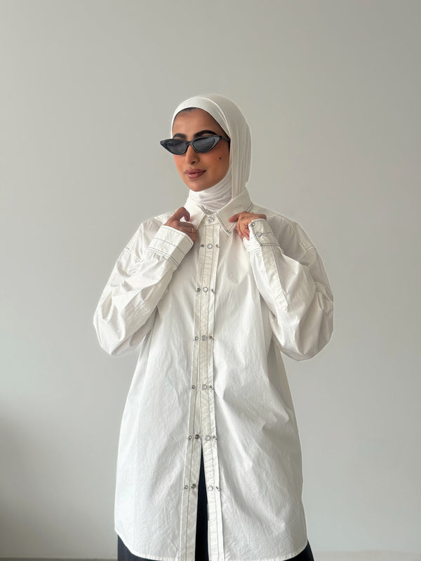 Oversized long sleeve shirt