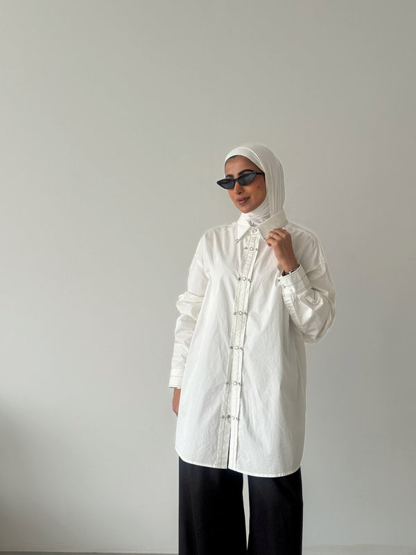 Oversized long sleeve shirt