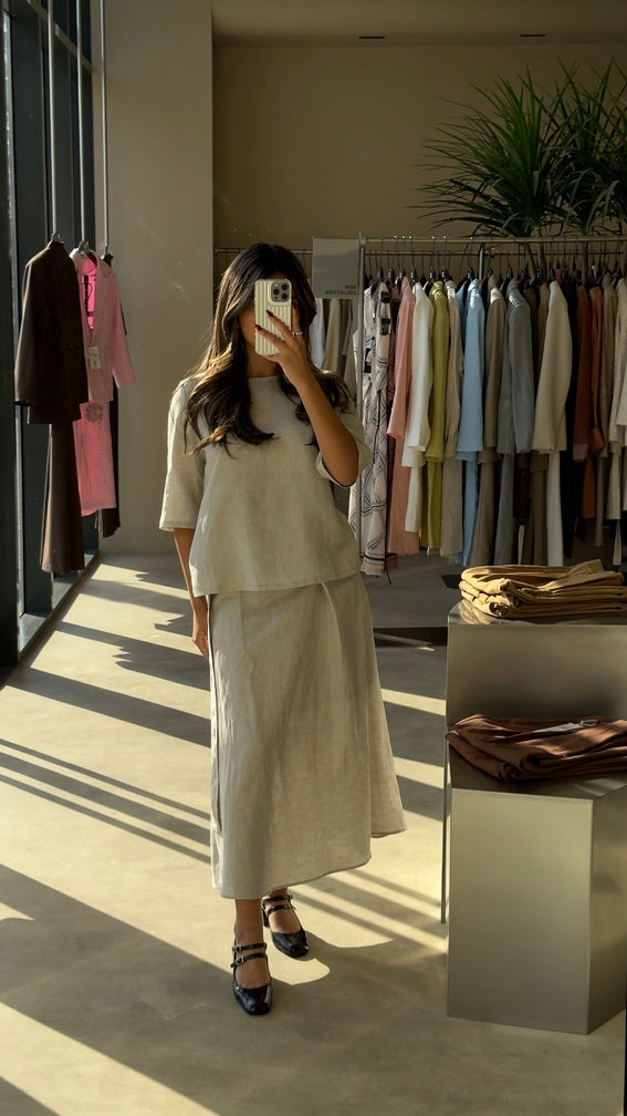 Quarter Sleeve 2PC Linen Sets
