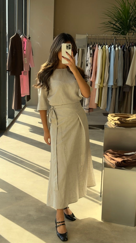 Quarter Sleeve 2PC Linen Sets