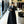Black PU Leather Sleeve Long Blazer