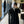Black PU Leather Sleeve Long Blazer