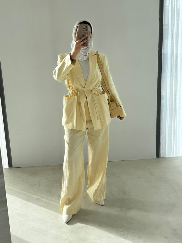 2PC Waist Drawstring Set