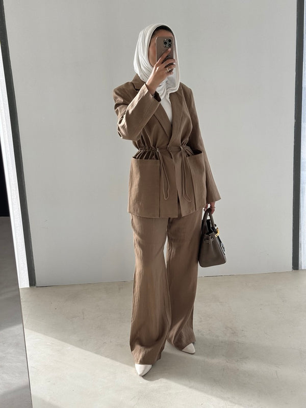 2PC Waist Drawstring Set
