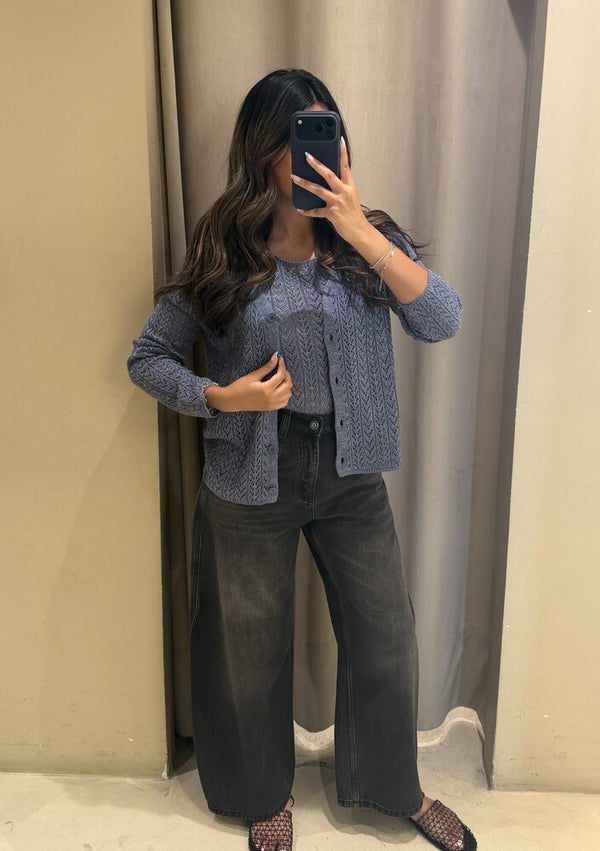 Knit Short Cardigan & Tops